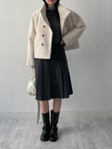 Cuffs Wool Knit T-Shirt