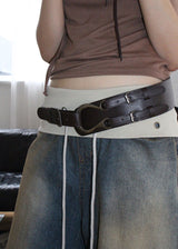 BUCKLE WIDE BELT