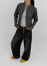 [MADE] All-Pin Buttonfly Balloon Denim Pants