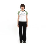 1/2 マルチスカルラグランTシャツ (WHITE/GREEN)