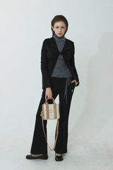 FLARE SPAN FLEECE-LINED PANTS_BLACK