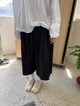 wrap skirt + pleats pants