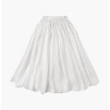 ソフトフレアロングスカート (White)