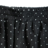 Mini Dot Fleece Pants (black)