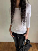 Bennet sleeve T-shirt [Ivory]