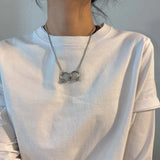 【limited price】Dual piercing necklace 