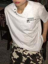 ヴィンテージ Vネック ショートスリーブ Tシャツ (3c)