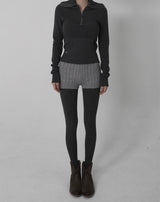 Cable Micro Knit Shorts