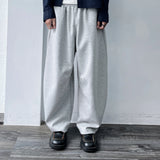 Draped Drawstring Wide Pants