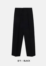 [4SEASON] Basic semi wide slacks(6color)