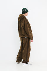 SP LINE WIDE JOGGER PANTS BROWN