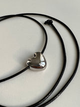 String heart necklace