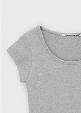 [B-BASIC] クールスタンダードUネッククロップ半袖Tシャツ (2SIZE)