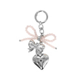 Double ribbon keyring