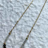 Amber Bead Cross Necklace