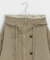 Felch Check Wool Quilted Bomber Padding Jumper