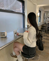 Knit snap skirt pants