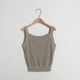 (Z-T-6511)BASIC SQUARE SLEEVELESS KNIT