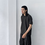 ワッフル ヘンリー リラックスド Tシャツ