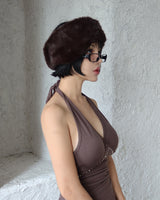 a mink fur headband