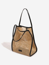 Raffia Hollow Basket Shoulder Tote Bag
