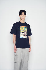 25SS シーサイドリゾートオパンチュウサギ半袖Tシャツ ダークネイビー
