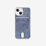 Pocket phone case [Denim]