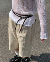 Slim knot belt