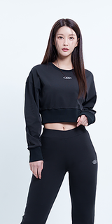 CROPPED TOP DN LOGO SWEATSHIRT