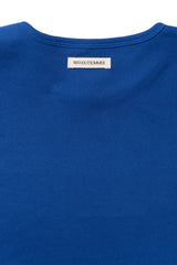ラベルベーシックTシャツ_ブルー