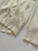 [wool50%] Danny Deep V-Neck Over Fit Knit