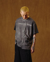 クロスアシンメトリーTシャツ