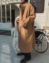 Kuma high neck maxi coat