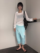 Teenager Capri Jogger Number Patch Jogger Pants 3color