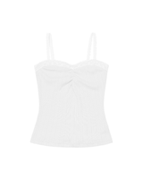 LACE SLEEVELESS- WHITE