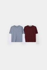 スラブクロップレイヤーTシャツ