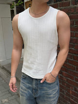 Cropped Ribbed Sleeveless