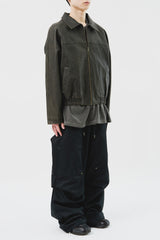 デックスウォッシュドレザージャンパー (2カラー)