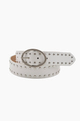Objet oval stud belt