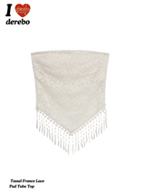  Tassel France Lace  Pad Tube Top