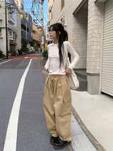 ボタンリブロングスリーブ (4C)