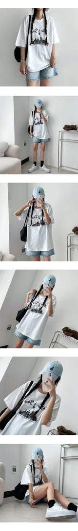 マノラウンド半袖Tシャツ