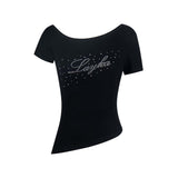 Roxy Rhinestone Off Tee