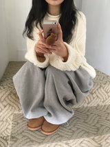 Twisted wool knit