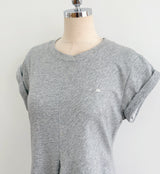 Peta Roll-Up Cap Sleeves Flare Tie Long One Piece