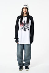 Amita Raglan Long Sleeves White