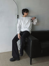 [A-T0042] レイヤードヘンリーネックTシャツ (3色)