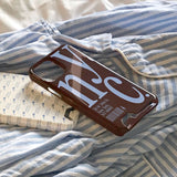 NYC phone case brown (card)