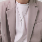 Men's ネックレスステンレススチール_CLEFフレッシュBネックレス