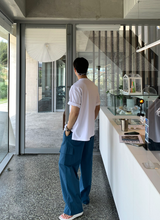 Maret Ice Linen Cargo Banding Wide Pants